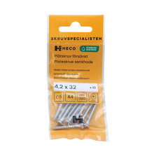 Plåtskruv FXS Försänkt 4,2 x 32 mm 10-pack Heco